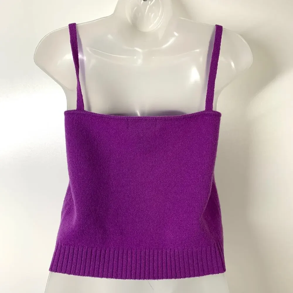 Ralph Lauren Wool Camisole Purple Y2K 90's Clueless Preppy